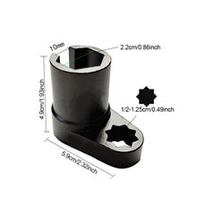 Load image into Gallery viewer, 22mm Car Offset Oxygen Sensor Socket Wrench 3/8inch Drive O2 Remover Tool O2 Sensor Socket Adapter Engine Wrench