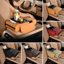 Load image into Gallery viewer, 7.5cm Car Armrest Box Thicken Height Pad Arm Rest Cushion with Pocket Tissue Cup Holder Memory Cotton Elbow Support Height Pad