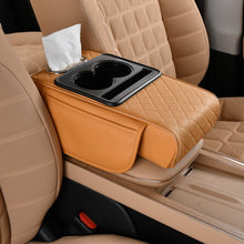 Load image into Gallery viewer, 7.5cm Car Armrest Box Thicken Height Pad Arm Rest Cushion with Pocket Tissue Cup Holder Memory Cotton Elbow Support Height Pad