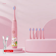 Load image into Gallery viewer, Sonic Soft Hair Children Electric Toothbrush Long Endurance Anti-tooth Cavity USB Charging Automatic Waterproof Oral Care Cartoon Baby Boy Girls Gift