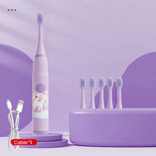 Load image into Gallery viewer, Sonic Soft Hair Children Electric Toothbrush Long Endurance Anti-tooth Cavity USB Charging Automatic Waterproof Oral Care Cartoon Baby Boy Girls Gift