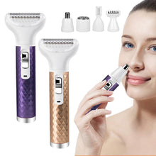 Load image into Gallery viewer, 5 IN 1 Portable Painless Electric Epilator Rechargeable Body Hair Removal Cordless Trimmer Razor Available for Men And Women Gifts