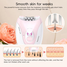Load image into Gallery viewer, Electric Hair Removal Device Portable Home Epilator for Women Man Hair Remover With Light For Armpits And Legs Body Hair Travel