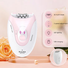 Load image into Gallery viewer, Electric Hair Removal Device Portable Home Epilator for Women Man Hair Remover With Light For Armpits And Legs Body Hair Travel