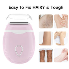 Load image into Gallery viewer, Portable Electric Epilator 3IN1 Three Knife Heads Battery Hair Removal Shaver Wet/Dry Underarms Bikinis Arms For Woman Lady Gift Personal Care