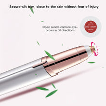 Load image into Gallery viewer, Electric Eyebrow Shaver Facial Hair Remover Portable Waterproof Lipstick Shaver Trimmer Hair Scraper Razors Nose Hair Trimming For Woman