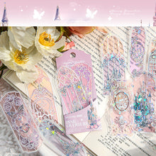Load image into Gallery viewer, 10Pcs Pearlescent PVC Dream Series Bookmarks Fluorescent Kawaii Book Page Markers for Reading Ins Style Stationery Gift