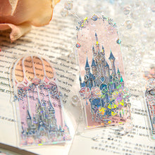 Load image into Gallery viewer, 10Pcs Pearlescent PVC Dream Series Bookmarks Fluorescent Kawaii Book Page Markers for Reading Ins Style Stationery Gift