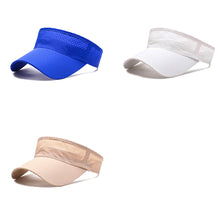 Load image into Gallery viewer, Breathable Mesh Summer Sun Hat for Men Women Adjustable Baseball Cap with Open Top Quick-Dry for Running Tennis Hiking Outdoor