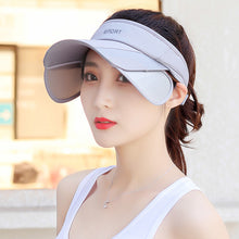 Load image into Gallery viewer, UV Protection Wide-Brim Baseball Cap with Adjustable Brim Open Top Design for Men Women Sun Hat for Outdoor Fishing Sports and Beach