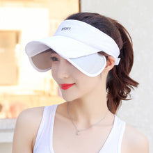 Load image into Gallery viewer, UV Protection Wide-Brim Baseball Cap with Adjustable Brim Open Top Design for Men Women Sun Hat for Outdoor Fishing Sports and Beach