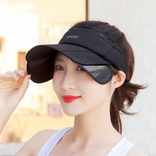 Load image into Gallery viewer, UV Protection Wide-Brim Baseball Cap with Adjustable Brim Open Top Design for Men Women Sun Hat for Outdoor Fishing Sports and Beach
