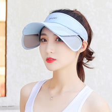 Load image into Gallery viewer, UV Protection Wide-Brim Baseball Cap with Adjustable Brim Open Top Design for Men Women Sun Hat for Outdoor Fishing Sports and Beach