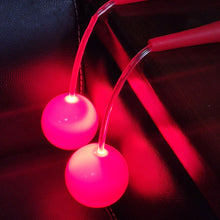 Load image into Gallery viewer, LED Glowing Cordless Jump Rope Luminous Ball Jump Rope Adjustable Length Portable Fitness Equipment For Fat Burning And Body Shaping