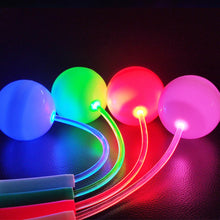 Load image into Gallery viewer, LED Glowing Cordless Jump Rope Luminous Ball Jump Rope Adjustable Length Portable Fitness Equipment For Fat Burning And Body Shaping