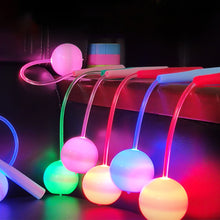 Load image into Gallery viewer, LED Glowing Cordless Jump Rope Luminous Ball Jump Rope Adjustable Length Portable Fitness Equipment For Fat Burning And Body Shaping
