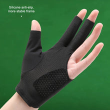 Load image into Gallery viewer, 1PC Professional Billiards Gloves For Left Hand Breathable Wear-Resistant Anti-Slip Snooker Gloves Billiards Supplies