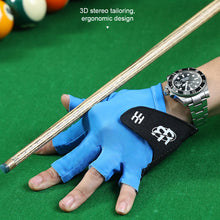 Load image into Gallery viewer, 1PC Professional Billiards Gloves For Left Hand High Elastic Pressurized Billiards Gloves Self-Adhesive Cloth Fixed Snooker Accessories
