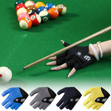 Load image into Gallery viewer, 1PC Professional Billiards Gloves For Left Hand High Elastic Pressurized Billiards Gloves Self-Adhesive Cloth Fixed Snooker Accessories