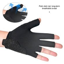 Load image into Gallery viewer, 1PC Professional Billiards Gloves With Anti-Slip Pads Breathable And Sweat-Wicking Snooker Gloves Self-Adhesive Cloth Fixed For Left Hand