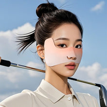 Load image into Gallery viewer, 1PC Half-Sided Butterfly-Wing Ice Silk Sun Protection Face Mask Outdoor Breathable Hanging Ear Golf Mask