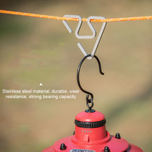 Load image into Gallery viewer, 1PC Outdoor Camping Stainless Steel Hooks Multi-Function Non-Slip Ultra-Light Triangular Hooks Camping Accessory