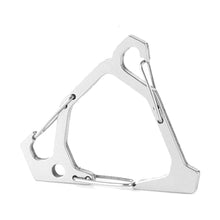 Load image into Gallery viewer, 1PC Outdoor Portable Stainless Steel Triangular Hook Multi-Functional Super Load-Bearing Keychain
