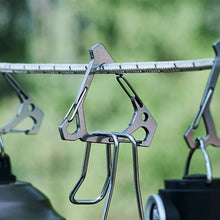 Load image into Gallery viewer, 1PC Outdoor Portable Stainless Steel Triangular Hook Multi-Functional Super Load-Bearing Keychain