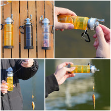 Load image into Gallery viewer, Multi-Functional Portable Fishing Bottle Outdoor Fishing Supplies Storage Box Detachable Design With Hanging Buckle