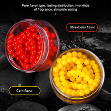 Load image into Gallery viewer, 1Box 2/3/4/5MM Suspended Beads For Teasing Fishing Strawberry Corn Scented TPR Lure Root Fishing Soft Bait For Upturned-Mouth Crucian Carp