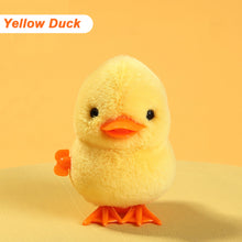 Load image into Gallery viewer, Plush Wind Up Chick Jumping Walking Hopping Cartoon Plush Chicken Clockwork Rabbit Walking Chicks Toys Baby Playing Toy