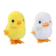 Load image into Gallery viewer, Plush Wind Up Chick Jumping Walking Hopping Cartoon Plush Chicken Clockwork Rabbit Walking Chicks Toys Baby Playing Toy