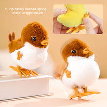 Load image into Gallery viewer, Plush Wind Up Chick Jumping Walking Hopping Cartoon Plush Chicken Clockwork Rabbit Walking Chicks Toys Baby Playing Toy