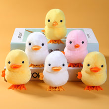 Load image into Gallery viewer, Plush Wind Up Chick Jumping Walking Hopping Cartoon Plush Chicken Clockwork Rabbit Walking Chicks Toys Baby Playing Toy