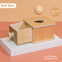 Load image into Gallery viewer, Montessori Wooden Toys Baby Coin Ball Busy Drum Color Shape Cognition Match Educational Training Sensory Toy Baby Teaching Aid Gifts