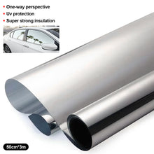 Load image into Gallery viewer, 50 x 300cm Universal Uncut Car Vehicle Window Mirror Silver Chrome Tint Film Home Windows Glass Stickers Car Exterior Accessories