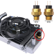Load image into Gallery viewer, Motorcycle Water Temp Sensor Electric Radiator Coolant Temperature Thermostat Switch M14 M16 85℃ For ATV Quad Accessories