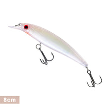Load image into Gallery viewer, 1PC 8/11CM Holographic Foil Minnow Lure Bait ABS Floating Plastic Casting Treble Hook Artificial Bait Fishing Supplies