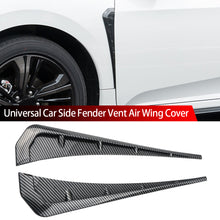 Load image into Gallery viewer, 2Pcs Universal Car Side Fender Vent Air Wing Cover Moulding Trim Spoiler Stickers Hood Intake ABS Sticker Decorative Accessorie