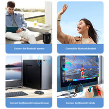 Load image into Gallery viewer, USB Bluetooth 5.3 Adapter Transmitter Receiver Audio Bluetooth Wireless USB Adapter Drive Free for Computer PC Laptop