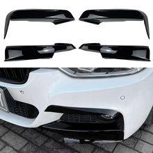 Load image into Gallery viewer, Pair Car Front Bumper Lip Splitter Canards Spoiler Fog Lamp Eyebrow Frame Cover Grille For BMW F30 F31 M Sport 2012-2019
