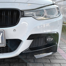 Load image into Gallery viewer, Pair Car Front Bumper Lip Splitter Canards Spoiler Fog Lamp Eyebrow Frame Cover Grille For BMW F30 F31 M Sport 2012-2019