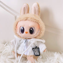 Load image into Gallery viewer, Casual Hoodie for 17cm Labubu Dolls Cute Doll Clothes Fashion Sweatshirt Jacket Lovely Outfit Gifts for Doll Decoration Accessories