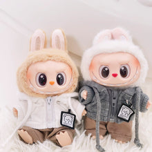Load image into Gallery viewer, Casual Hoodie for 17cm Labubu Dolls Cute Doll Clothes Fashion Sweatshirt Jacket Lovely Outfit Gifts for Doll Decoration Accessories