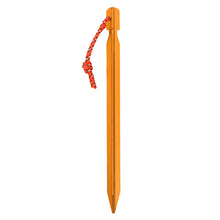 Load image into Gallery viewer, Outdoor Tent Triangular Ground Nail 18cm Camping Leisure Canopy Aluminum Alloy Ground Nail Windproof Reinforcement Ground Nail with Rope