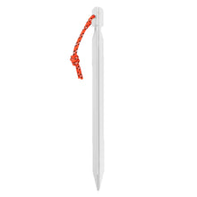 Load image into Gallery viewer, Outdoor Tent Triangular Ground Nail 18cm Camping Leisure Canopy Aluminum Alloy Ground Nail Windproof Reinforcement Ground Nail with Rope