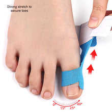 Load image into Gallery viewer, 10pcs/set Pre Cut Elastic Toe Protection Anti-wear Intramuscular Effect Patch Big Toe Eversion Fixation Support Sports Bandage Tape