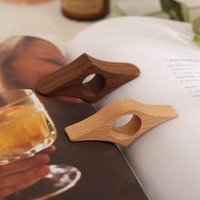Load image into Gallery viewer, Solid Wood Book Press Convenient Thumb Book Support Book Page Presses Holder Stands Bookmarks Office Book Thumb Holder Stationery