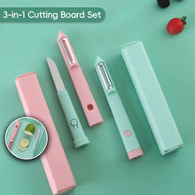 Load image into Gallery viewer, 3-in-1 Folding Cutting Board Humidity Proof Cutting Mat Storage Container Space-Saving Eco-Friendly Outdoor Cooking Picnics BBQ Camping