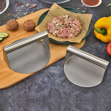 Load image into Gallery viewer, Durable Stainless Steel Adjustable Burger Press Portable Patty Maker with Handle Compact for Camping And BBQ Parties Commercial Grade